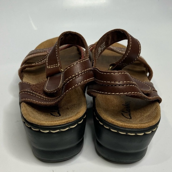 Clarks leather sandals multicolor size 9 - Picture 4 of 7